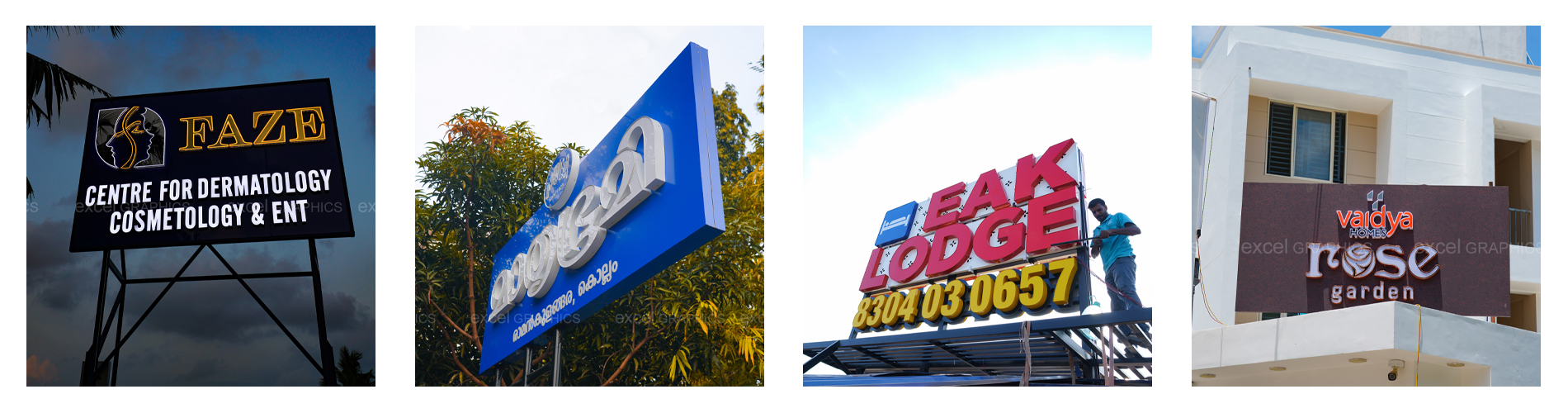 Signboard Installation In Kollam By Excel Graphics